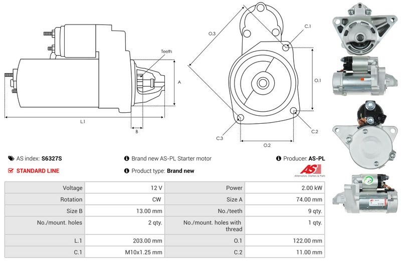 AS-PL S6327S Starter