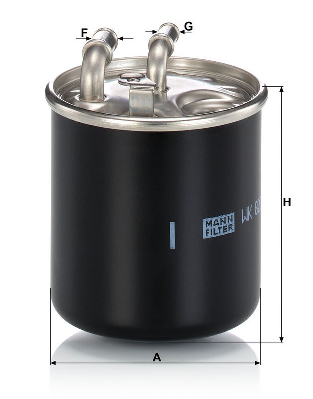 Kütusefilter, MANN-FILTER WK 820, 2 x