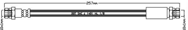 JURATEK fékcső JBH1119