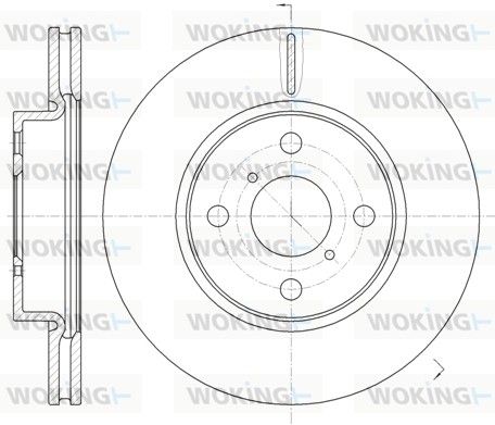Гальмівний диск, Woking D61169.10