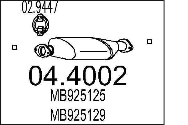 MTS katalizátor 04.4002
