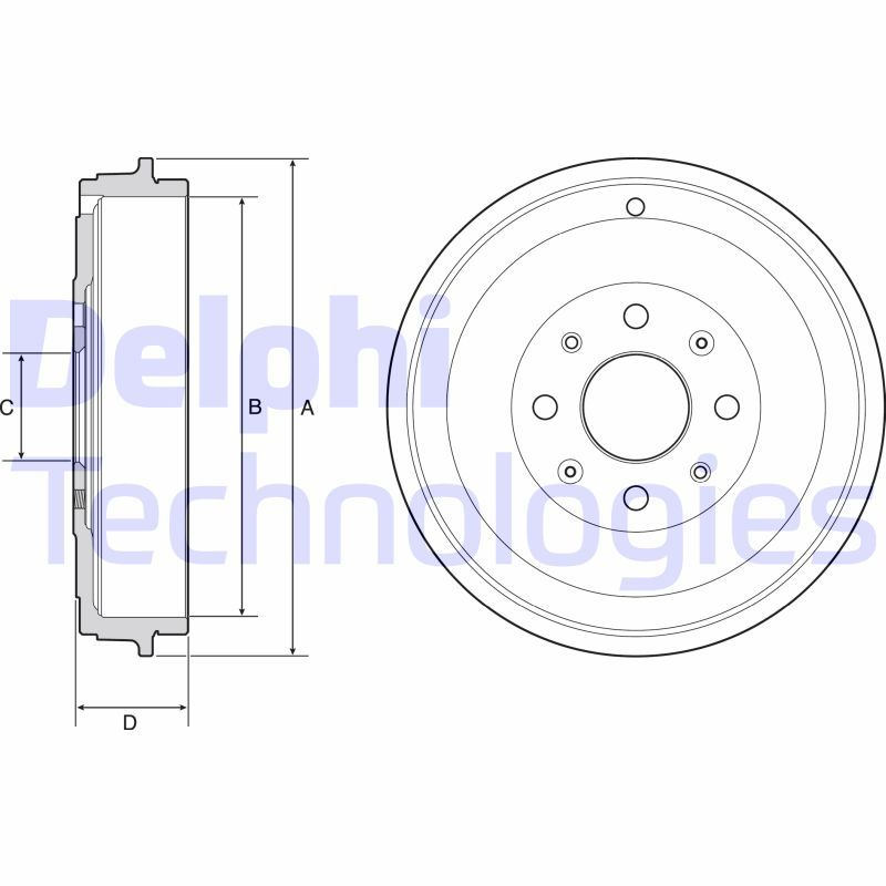 Тормозной барабан DELPHI BF503