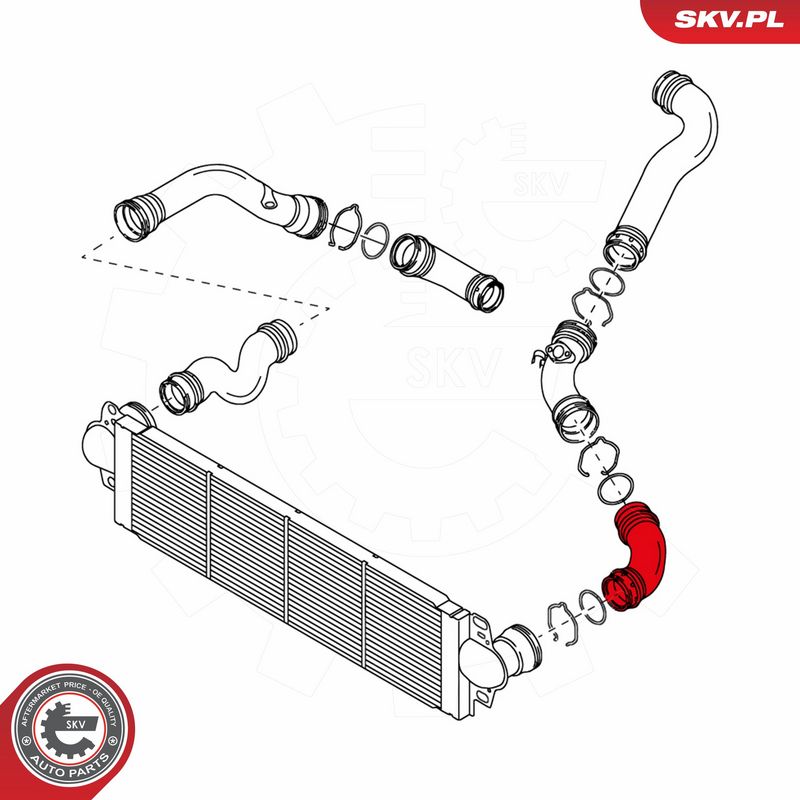 ESEN SKV 24SKV016 Charge Air Hose