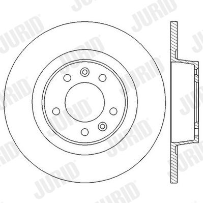 Гальмівний диск, Jurid 562583JC