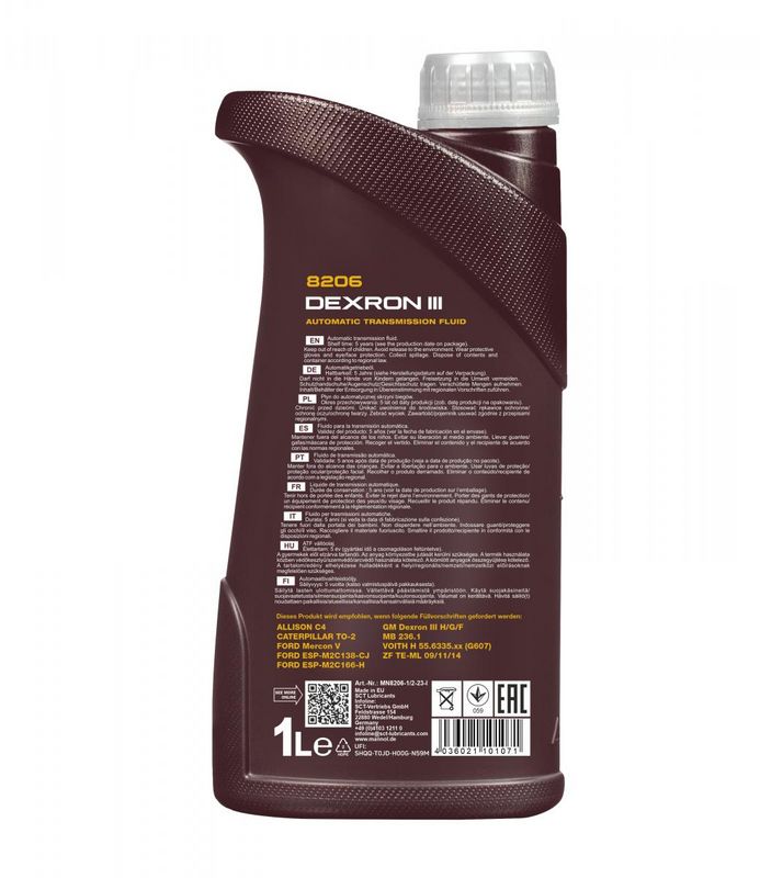 SCT - MANNOL MN8206-1 Transmission Oil