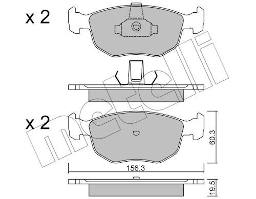 Plaquettes+de+frein+à+disque METELLI 22-0656-0
