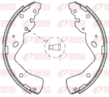 Комплект гальмівних колодок, Remsa 4232.00