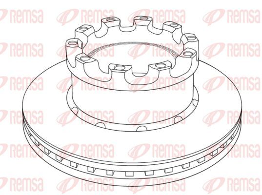 Brzdový kotouč NCA1226.20