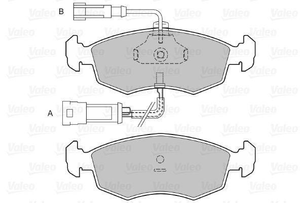 VALEO 598120 Brake Pad Set, disc brake