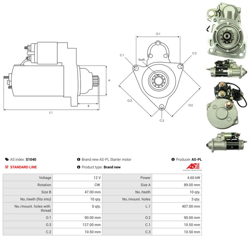 AS-PL S1040 Starter