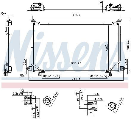 NISSENS 94863 Condenser, air conditioning