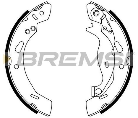 Комплект гальмівних колодок, Bremsi GF0249