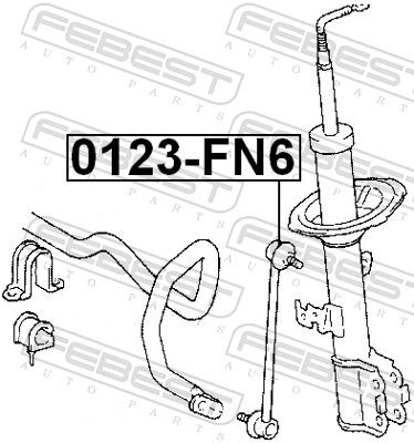 FEBEST 0123-FN6 Link/Coupling Rod, stabiliser bar