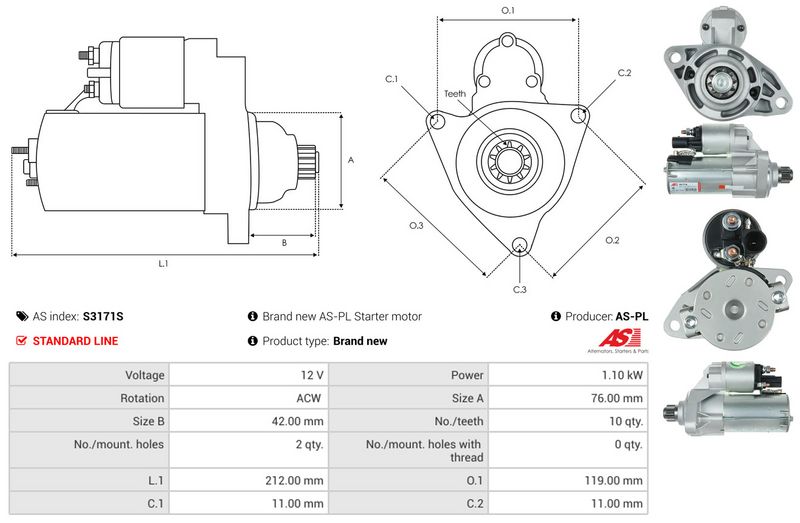 AS-PL S3171S Starter