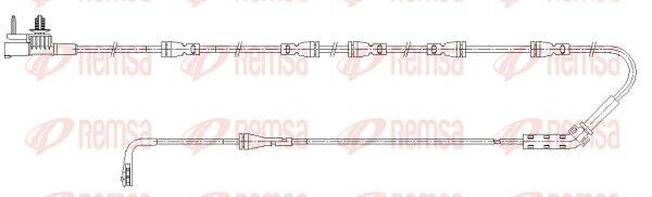 Конт. попер. сигналу, знос гальм. накл., Remsa 001192