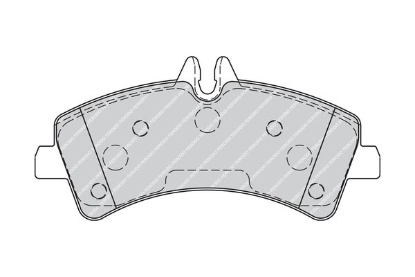 Комплект гальмівних накладок, дискове гальмо, Ferodo FVR1779