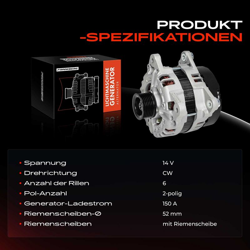 Frankberg 5481FB0055523 Alternator