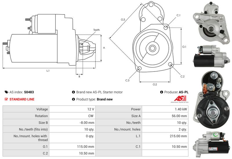 AS-PL S0483 Starter