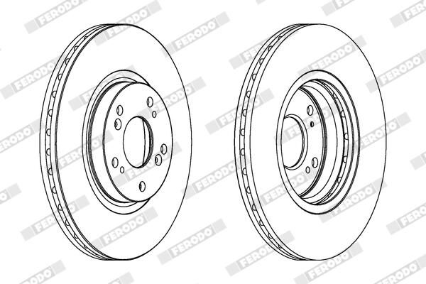 FERODO Disque de frein DDF1424