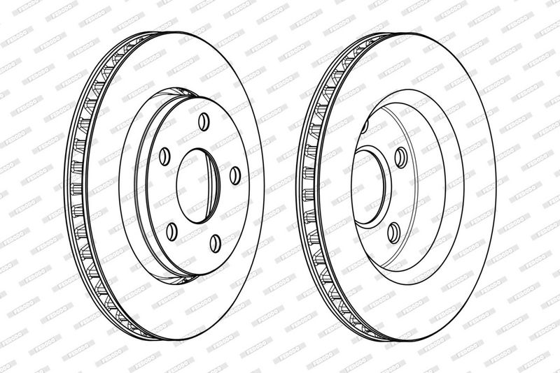 FERODO Disque de frein DDF2098C