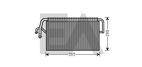 Evaporador, aire acondicionado