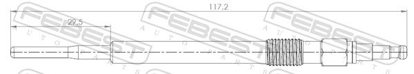 FEBEST 23642-005 Glow Plug