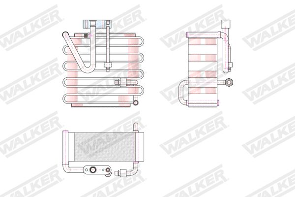 VERDAMPFER KLIMAANLAGE WALKER WEV00093 8