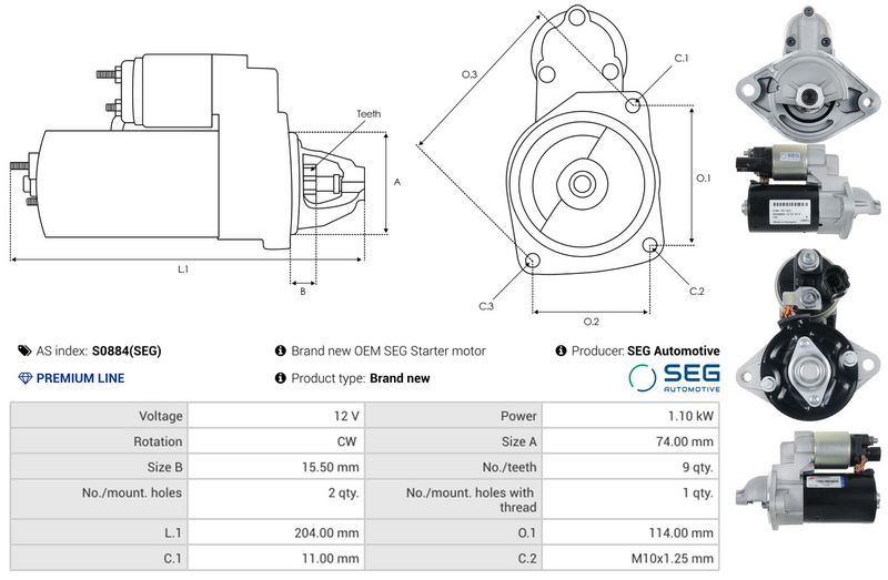 AS-PL S0884(SEG) Starter