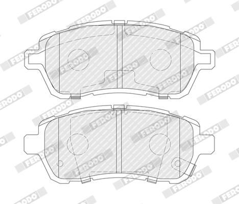 FERODO FDB4110 Brake Pad Set, disc brake