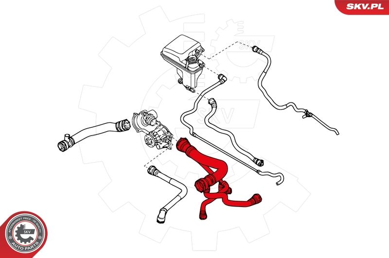 ESEN SKV 24SKV271 Radiator Hose