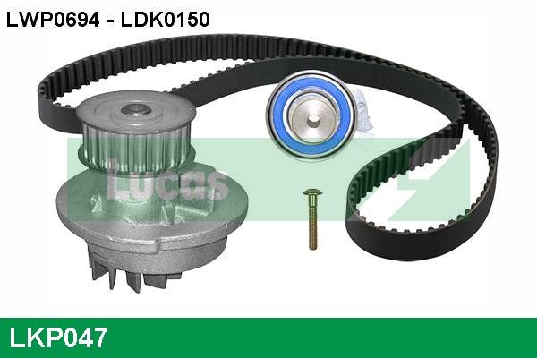 LUCAS Vízpumpa + fogasszíj készlet LKP047