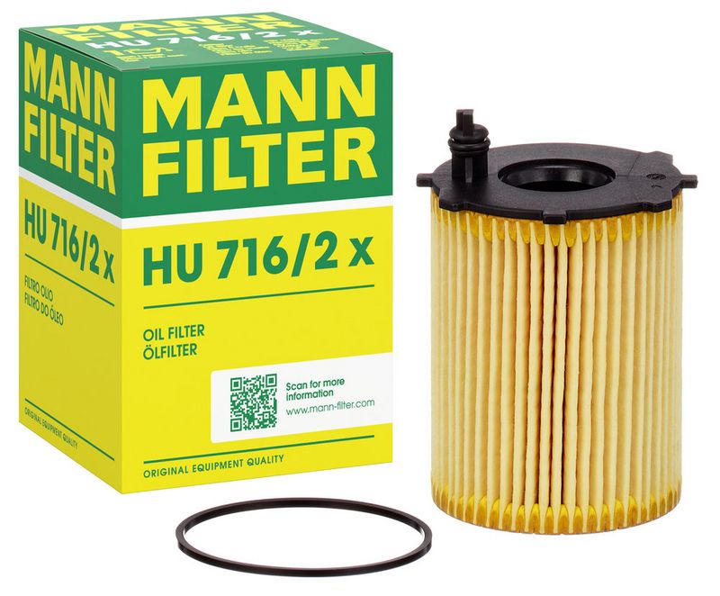 Õlifilter, MANN-FILTER HU 716, 2 x