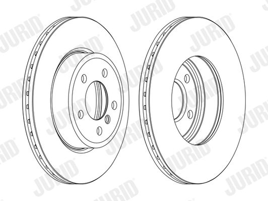 Гальмівний диск, Jurid 562350JC-1