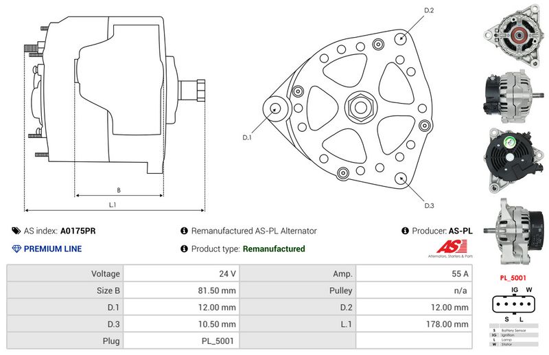 AS-PL A0175PR Alternator