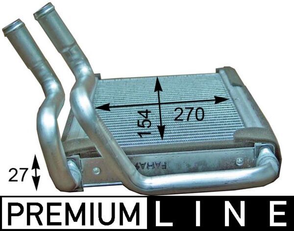 MAHLE Kachelradiateur, interieurverwarming AH 205 000P