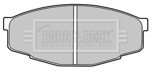 BORG & BECK fékbetétkészlet, tárcsafék BBP1285