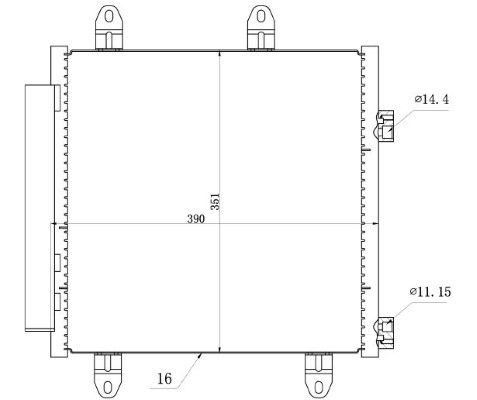 KONDENSATOR KLIMAANLAGE MTR 13054443