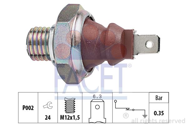 Гідравлічний вимикач, Mercedes Benz Sprinter/W638 OM601/602/M111 95-&gt, Facet 7.0026