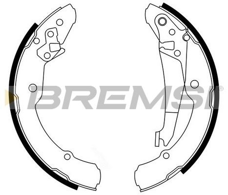 Комплект гальмівних колодок, Bremsi GF0473