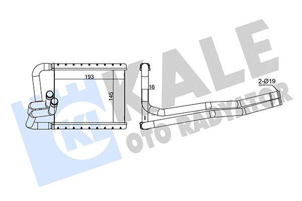 Автозапчастина KALE OTO RADYATOR 355130