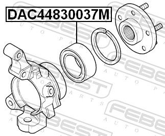 FEBEST DAC44830037M Wheel Bearing