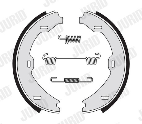 JURID колодки ручного тормоза Mercedes 221
