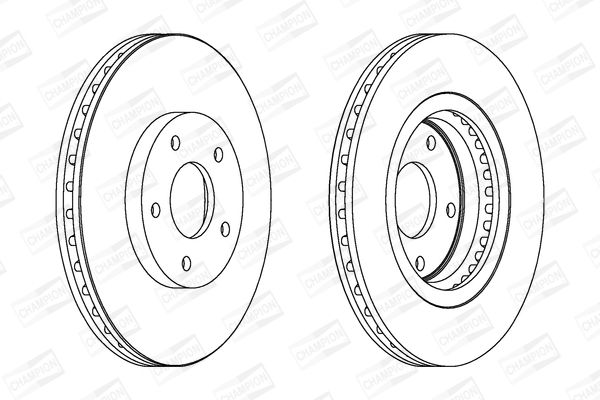 Гальмівний диск CHAMPION 562578CH