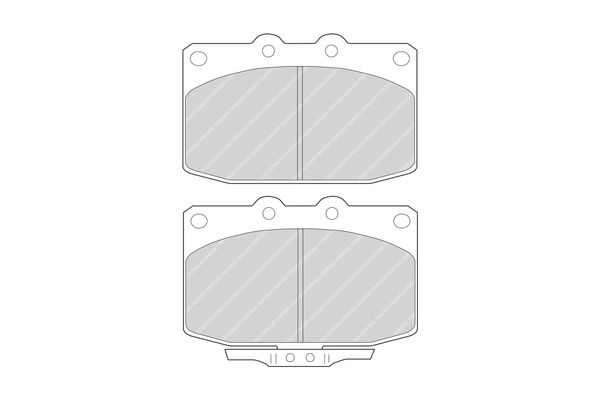 FERODO fékbetétkészlet, tárcsafék FDB483