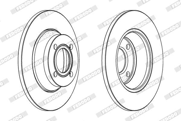 FERODO DDF518 Brake Disc