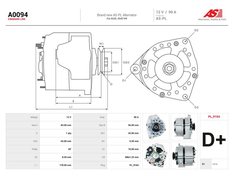 Generaator, AS-PL A0094