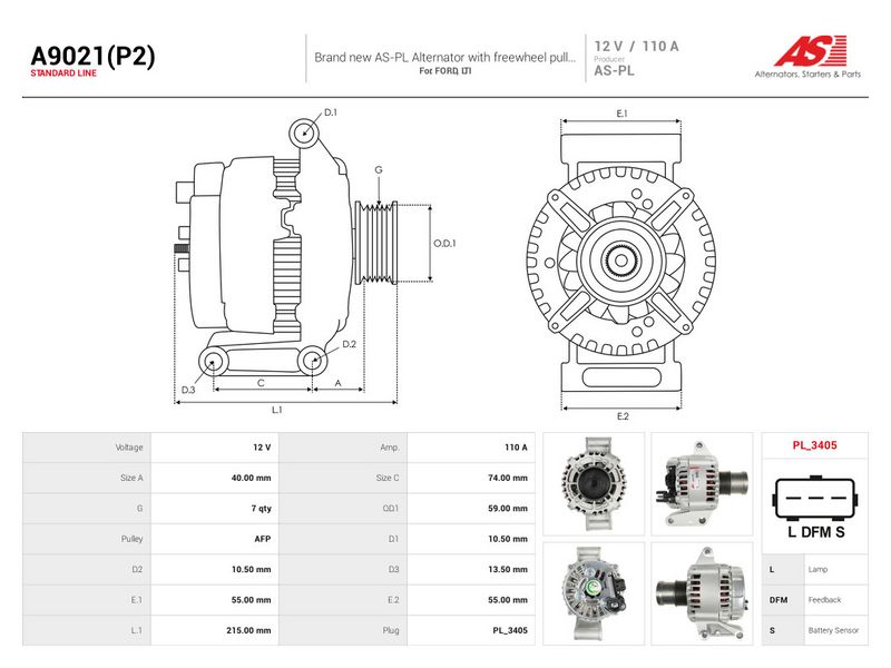 This part match OEM code: 4068170