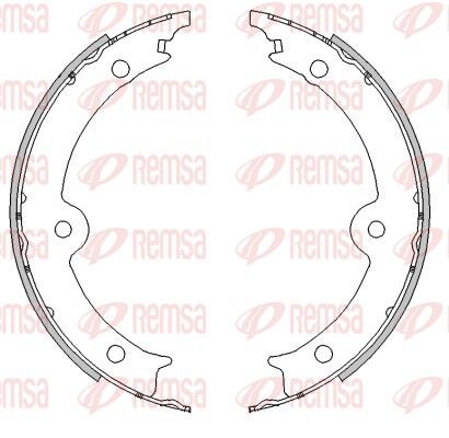 REMSA LEXUS Колодки тормозные барабанные GS _S19_ 430 05-11, IS III _E3_ 200t ASE30 15-