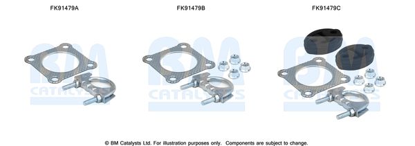 BM CATALYSTS szerelőkészlet, katalizátor FK91479