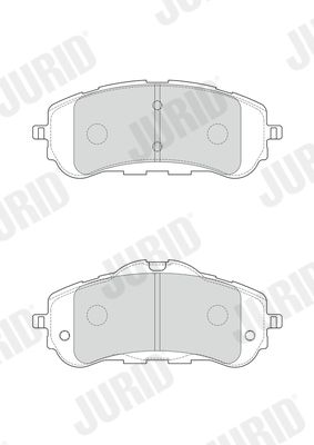 Комплект гальмівних накладок, дискове гальмо, Jurid 573620J